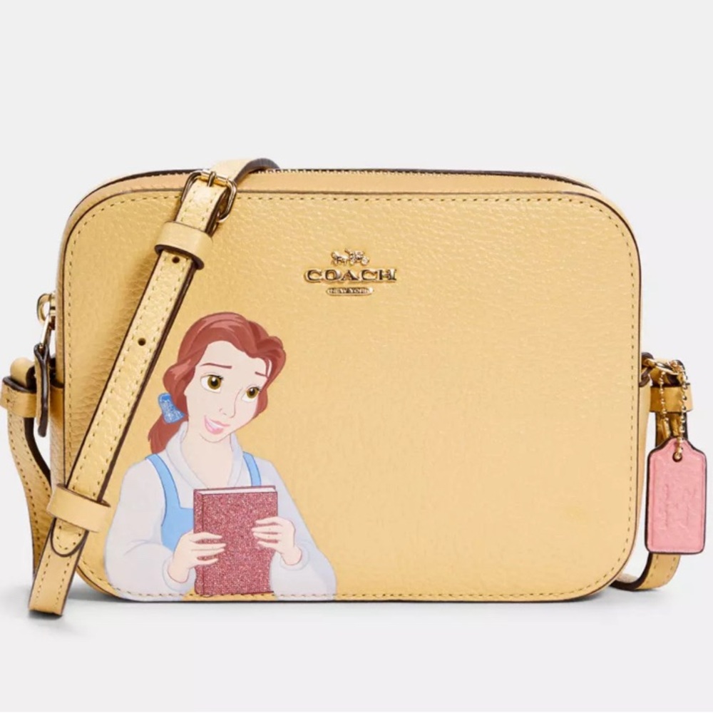 Disney X Coach Mini Camera Bag With Belle NWT